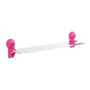 Poliță acrylică cu ventuze roz 600x130 mm roz p1