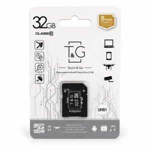 T&g micro sdhc card uhs1 32gb incl adaptor