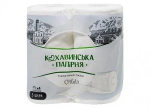Кохавинська папірня hirtie igienica 4 role 3 pliuri silver 170 foi 19,55 m