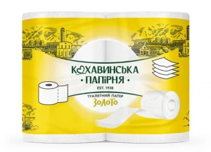 Кохавинська папірня hirtie igienica 4 role 4 pliuri  zoloto 155 foi  17,83 m
