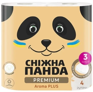 Panda туалетная бумага premium aroma plus 3 слоя 4 рулона 150 лист 18.75м Thumbnail 2