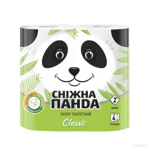 Panda туал бумага classic 2 сл. 4 рул.   20.8m