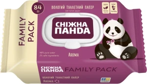 Panda влажная туалетная бумага aroma 84 шт.с крышкой