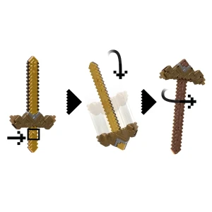Minecraft "jucărie 2 în 1 sabie și târnăcop" Thumbnail 5