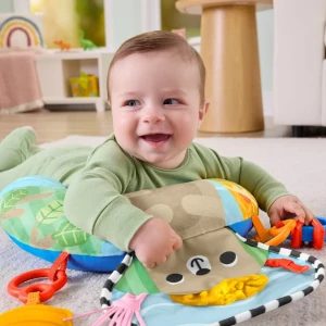 Perna pentru joaca pe burtică, cu jucărie și zornăitoare Thumbnail 5