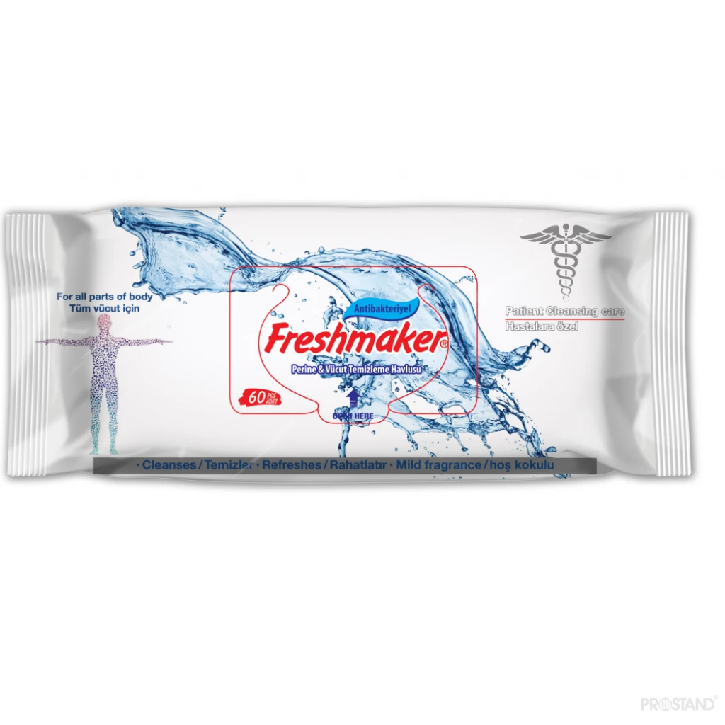 Servetele umede freshmaker medical antibacterial 60 buc 2
