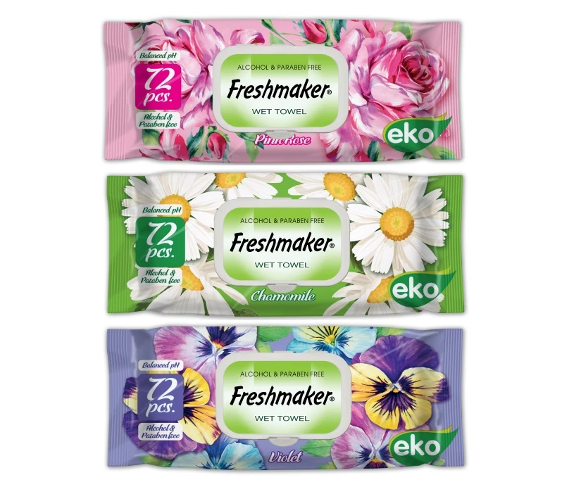 Servetele umede  eco freshmaker  72 buc. 2