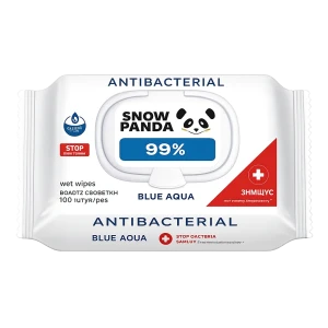 Panda servetele umede p/u miini si corp cu efect antimicrob 100 buc blue agua