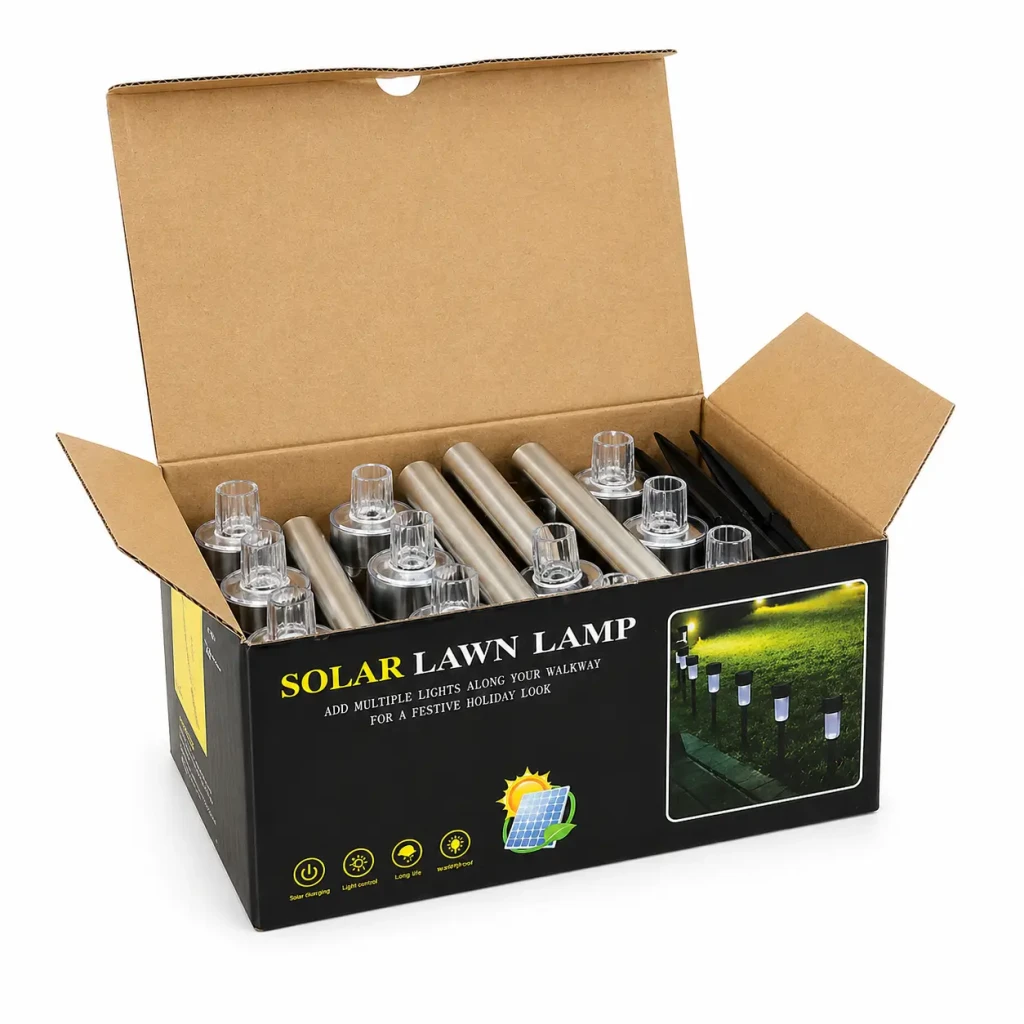 Солнечная лампа 834-2, 10 светодиодов, высота 36 см, нержавеющий, 15-600.2 5