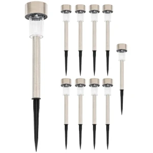 Lampă solară 834-2, 10 buc led, 36 cmh, stainless, gradina 15-600.2, (sb-2) Thumbnail 6