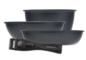 Set de vase polaris easykeep-4dg, 1,7l, negru Thumbnail 10