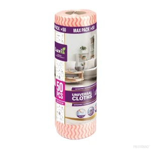 Luxia тряпочка универсальная в рулоне 50 шт.красные lux-4037  /12