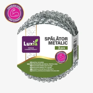 Luxia губка металическая для мытья посуды 3шт  lux-4034  /24 Thumbnail 1