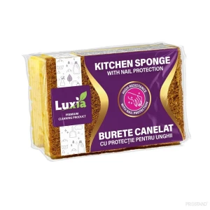 Luxia губка для мытья посуды профилированная 1 шт premium lux-4023  /30