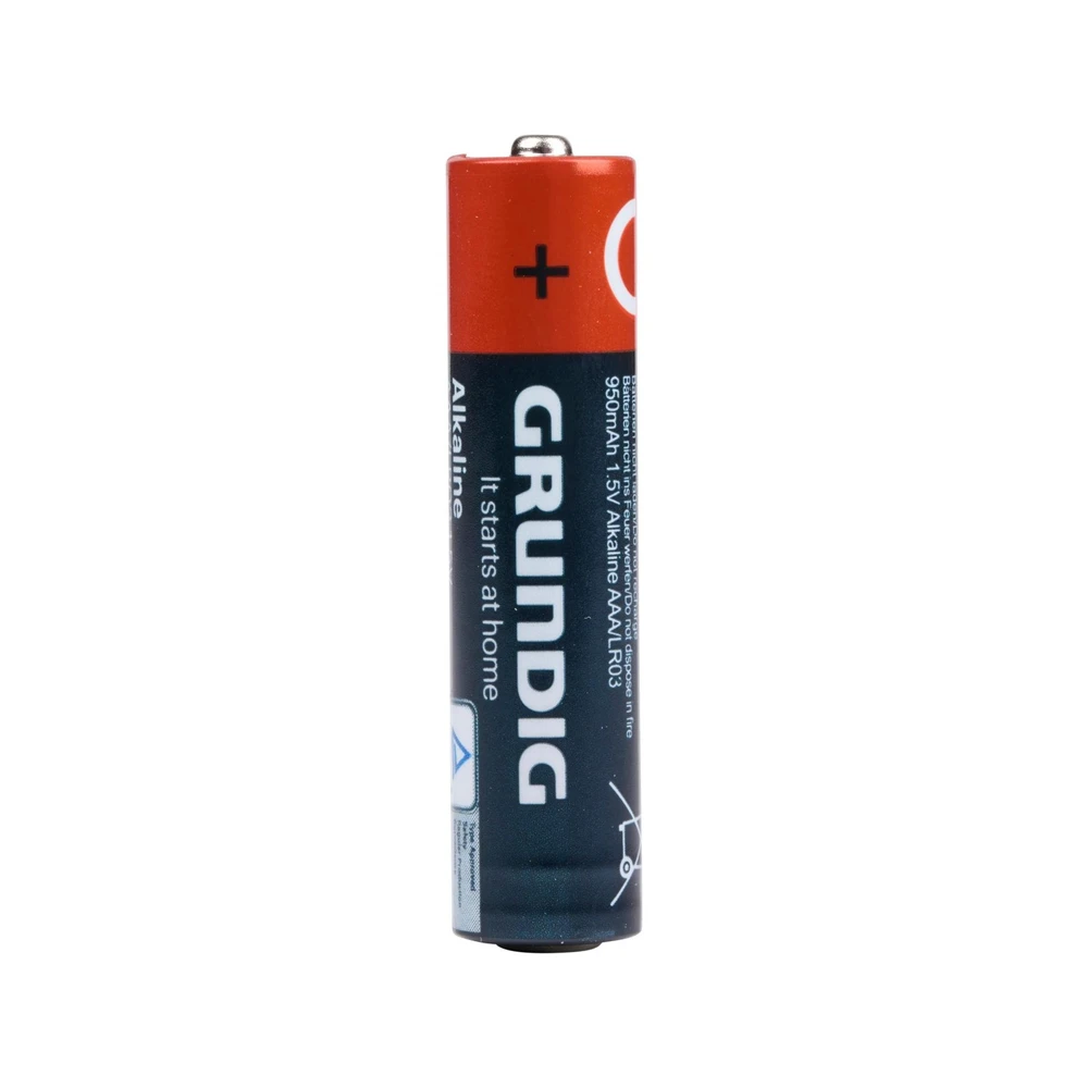 Grundig battery alkaline aaa/lr03 950mah 4pcs pack shrink 2