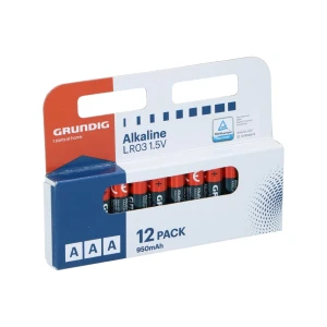 Grundig battery alkaline aaa/lr03 950mah 12pcs Thumbnail 1