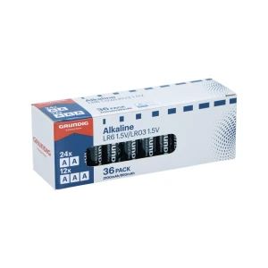 Grundig батарейки щелочные 12xaaa/lr03 и 24xaa/lr6, 36 шт