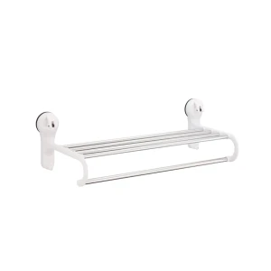 Poliță pentru prosoape, chrome cu ventuze albe 60 cm d