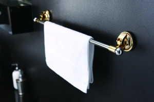 Suport pentru prosoape, chrome cu ventuze aurii 60 cm e11 Thumbnail 2