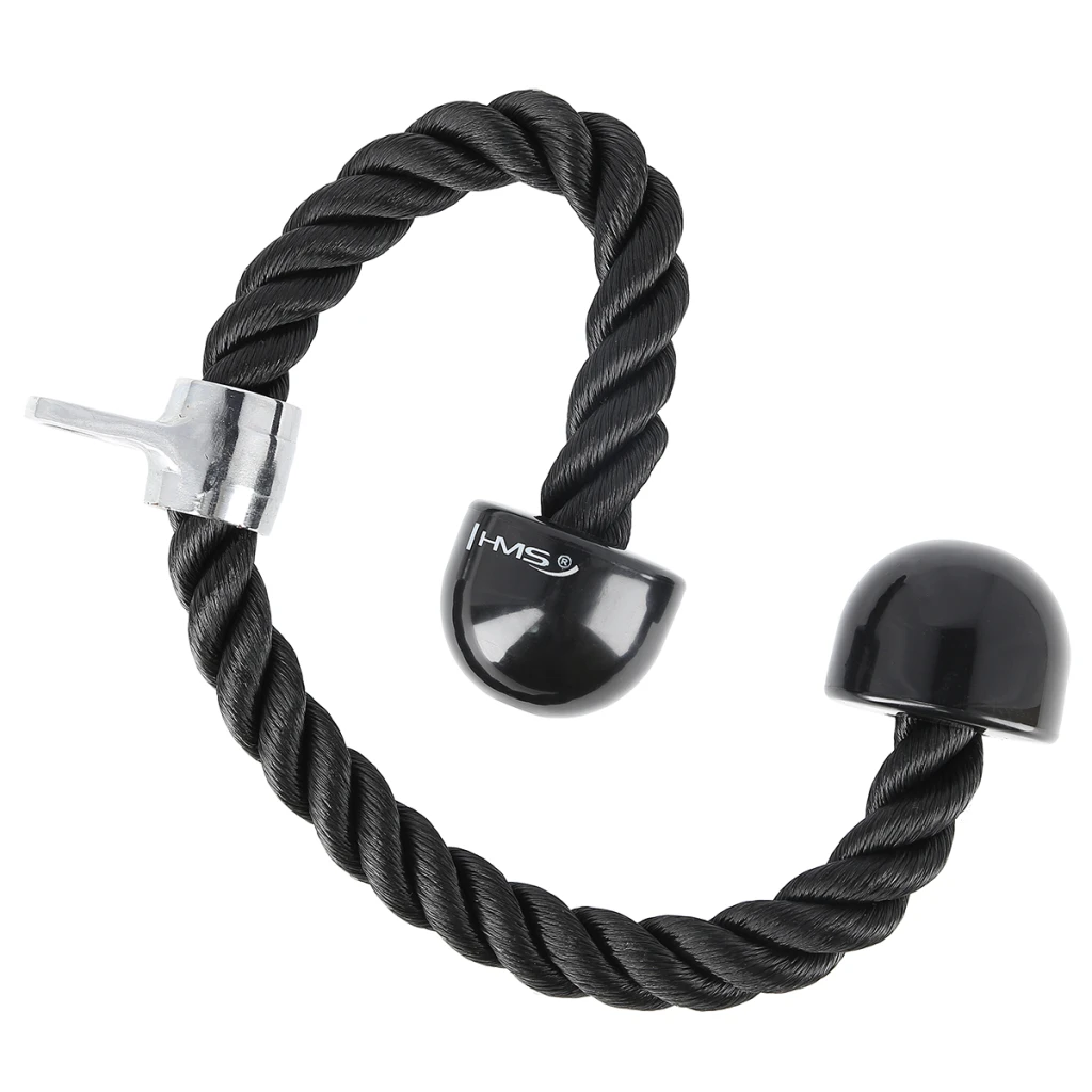 Канат гибкая тяга для трицепса с двойным хватом rope hms uw09 2