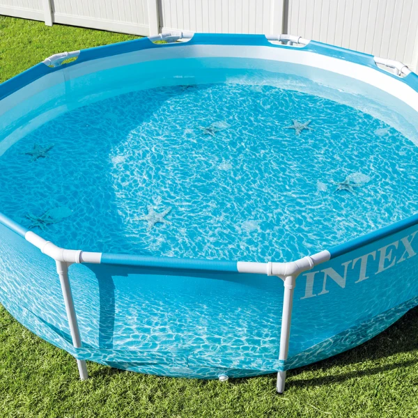 Intex piscină beachside metal frame 305x76 cm, 4485l, cadru metalic 7
