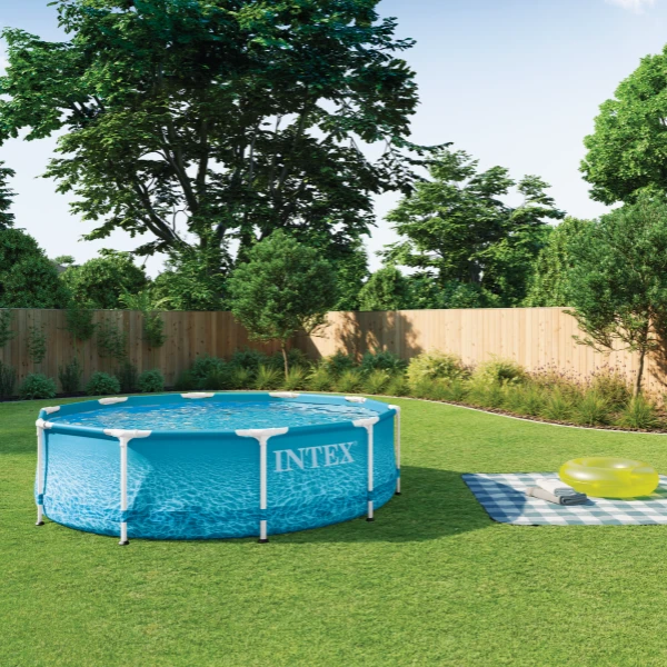 Intex piscină beachside metal frame 305x76 cm, 4485l, cadru metalic 4
