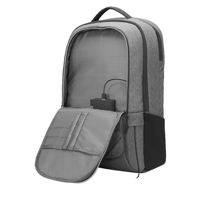 Rucsac pentru laptop lenovo business casual, 17", poliester, gri 5