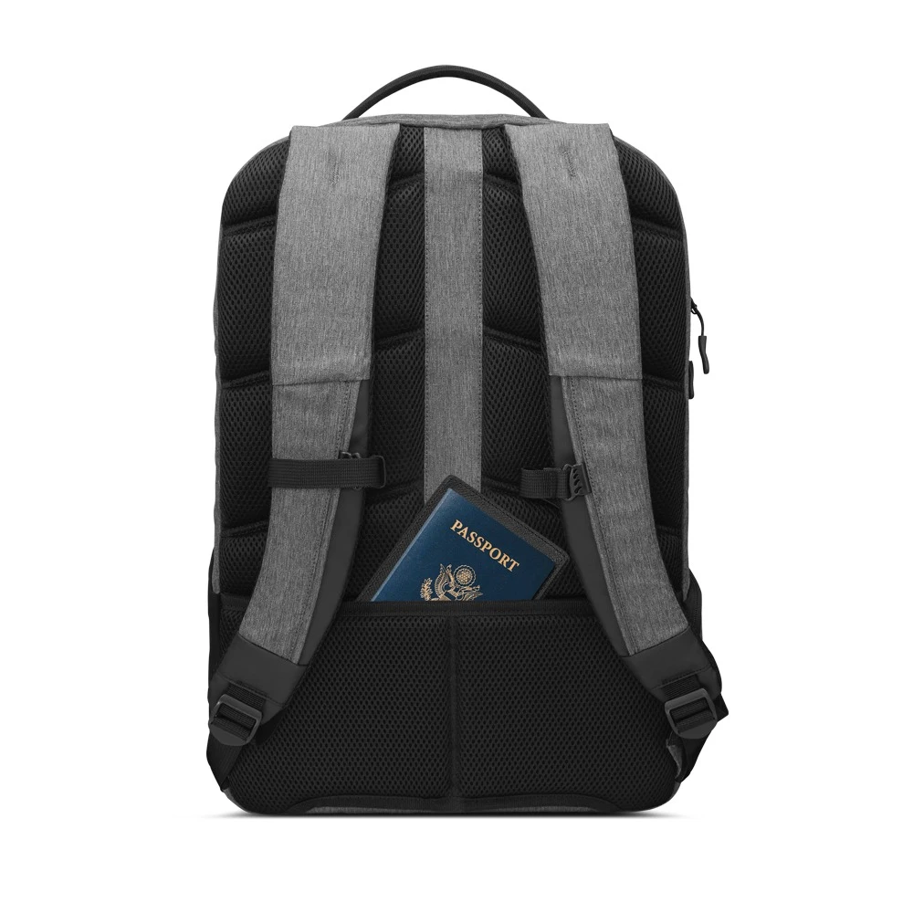 Rucsac pentru laptop lenovo business casual, 17", poliester, gri 3