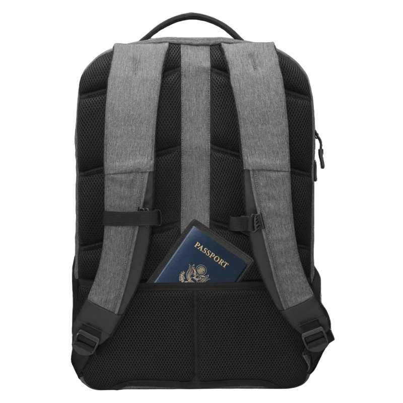 Rucsac pentru laptop lenovo business casual, 17", poliester, gri 9
