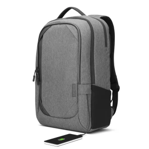 Rucsac pentru laptop lenovo business casual, 17", poliester, gri Thumbnail 2