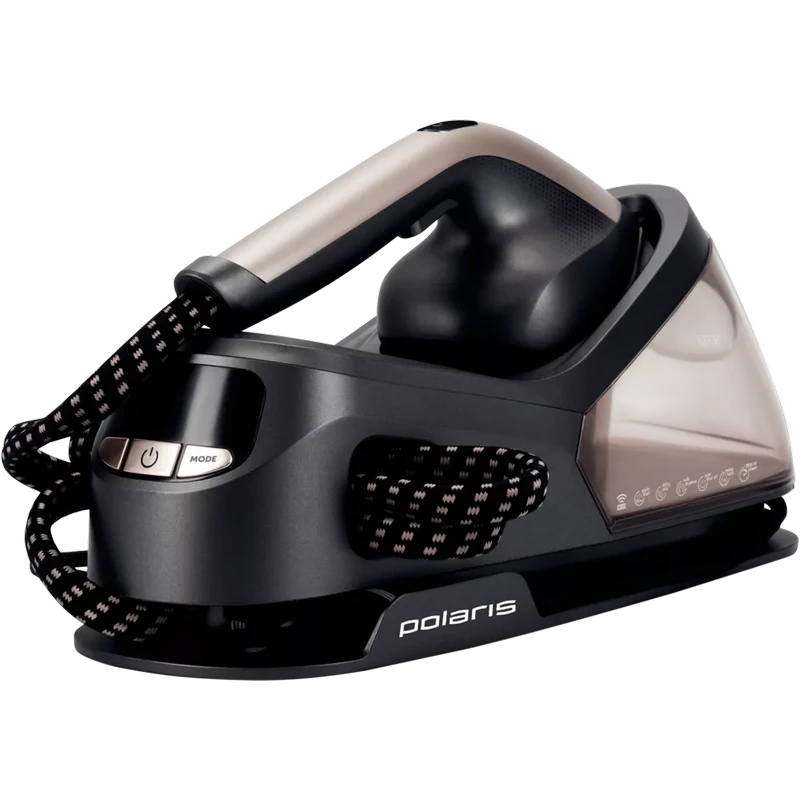 Утюг с парогенератором polaris pss2002k pro, 2600вт, черный | золотистый 6