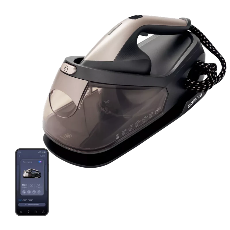 Fier de călcat cu generator de abur polaris pss2002k pro, 2600w, negru | auriu 11