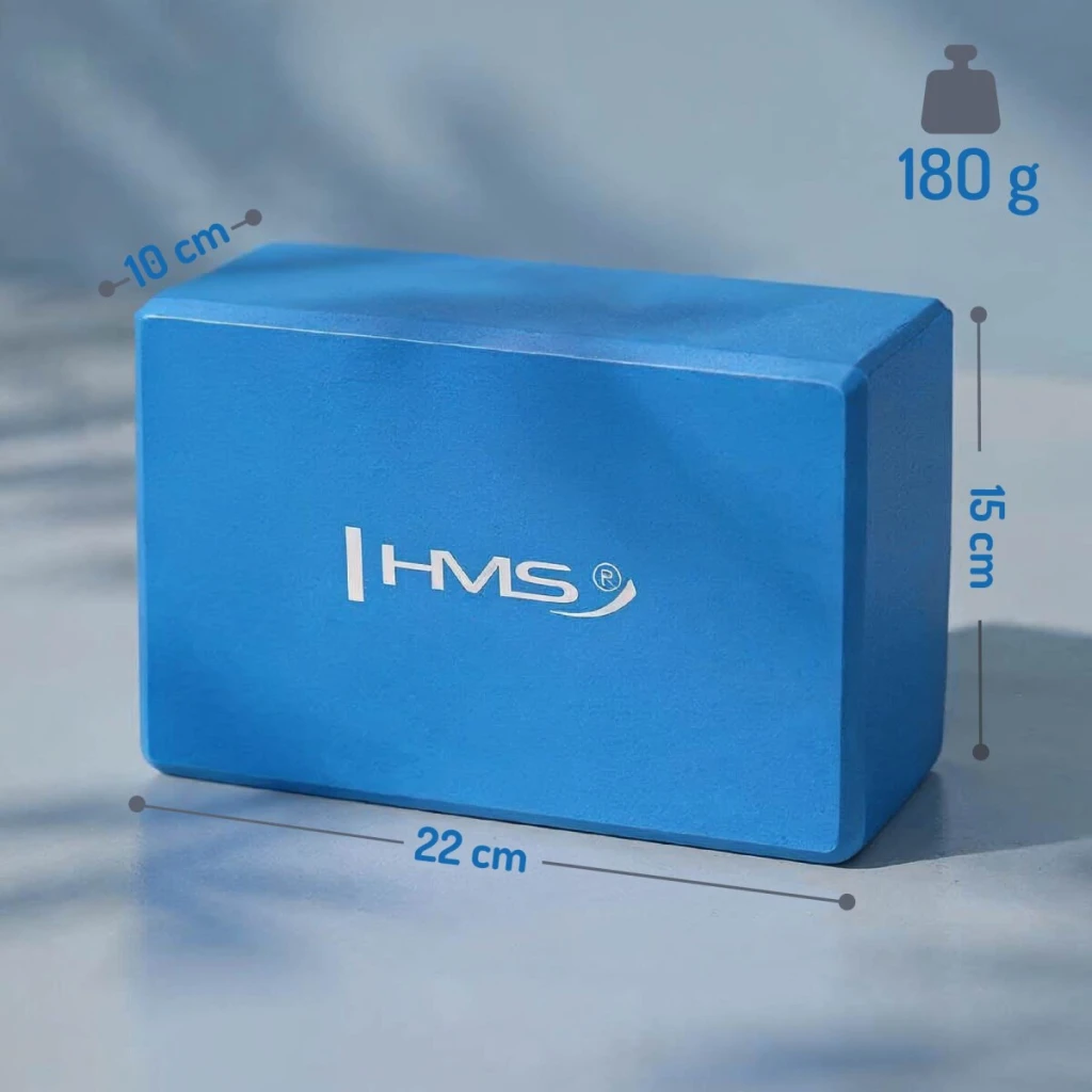 Блок для йоги 22*15*10 cm (180 gr.) eva kj01 blue hms 3
