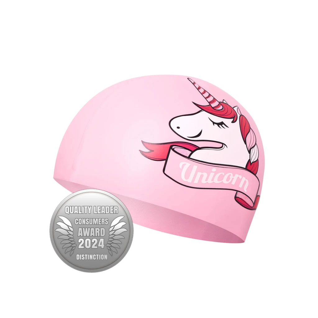 Шапочка для плавания детская unicorn pink nilsшапочка для плавания детская unicorn pink nils 4