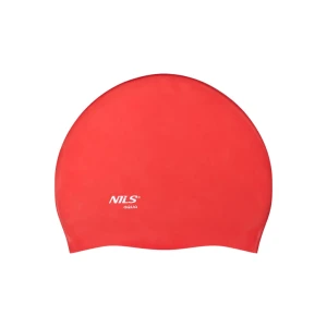 Шапочка для плавания rd01 red silicone nils Thumbnail 2