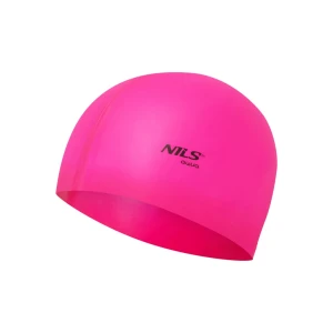 Шапочка для плавания pk01 pink silicone nils