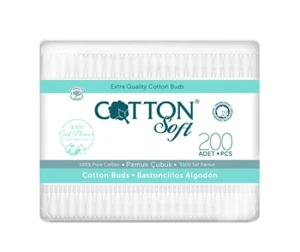 Cotton soft betisoare igienice 200buc dreptunghi  1/12