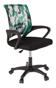 Scaun de birou, jumi, smart, 91x64x54cm, inaltime reglabila, capacitate maxima 110kg, negru/verde Thumbnail 3
