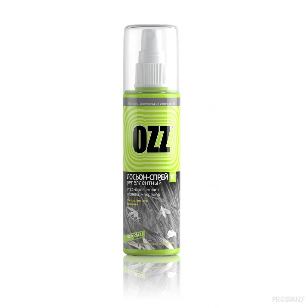 Ozz standart  lotiune-sprei contra insectelor cu extract de aloe si musetel  100ml 2