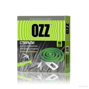 Ozz standart  спираль от комаров и мошек  10шт  зеленый