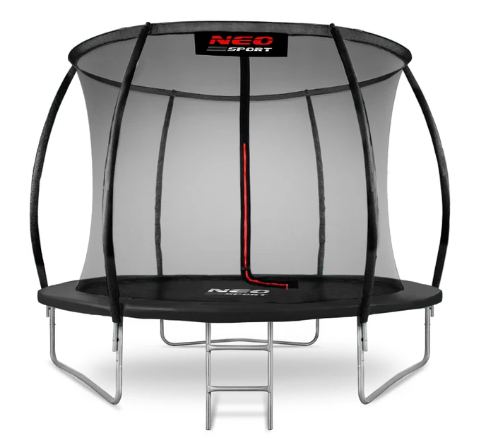 Trambulina neo-sport premium black 10ft/312cm plasa protectie interioara,  ns-10c231 2
