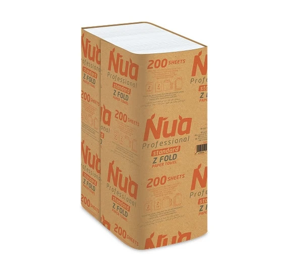 Nua prof полотенца бумажные cellulosa premium z 2 слоя 230*225 200 штук 2