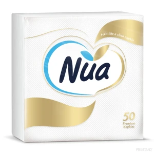 Nua servetele de masa  2str. 40*40cm  50buc  albe