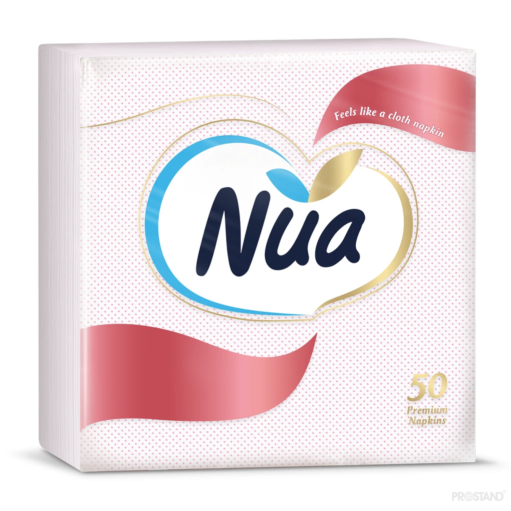 Nua салфетка столовая 40см*40см  50шт  2 слоя 2