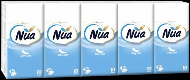 Nua платочки носовые 10 3 слоя упаковка 2