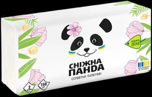 Panda servetele cosmetice in ambalaj moale 2 str. 150 buc