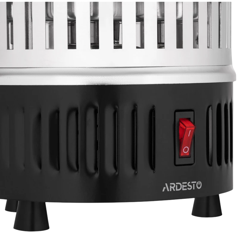 Электрошашлычница ardesto veg-hy1000, 500вт, нержавеющая сталь | черный 4
