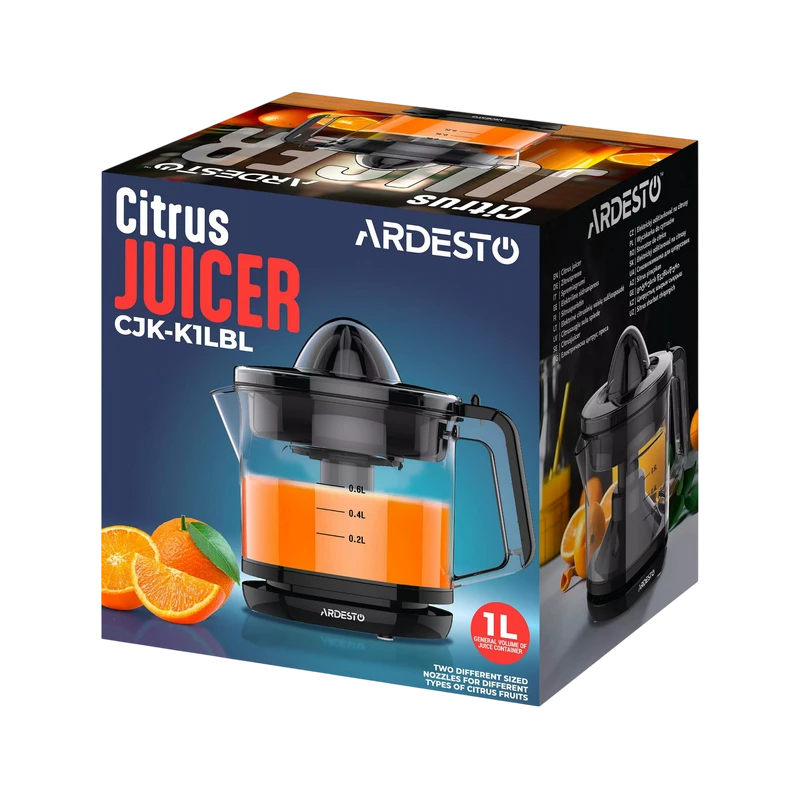 Соковыжималка для цитрусовых ardesto cjk-k1lbl, чёрный 4