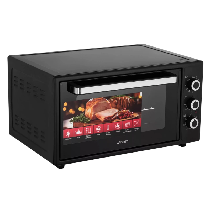Электропечь ardesto meo-f48rcb, чёрный 11