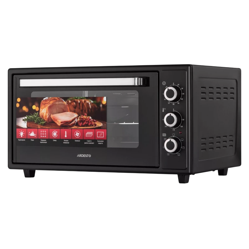 Электропечь ardesto meo-f48rcb, чёрный 5